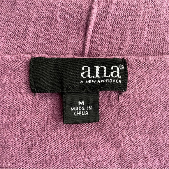 Mauve Cropped-Sleeve Cardigan M - Picture 4 of 4